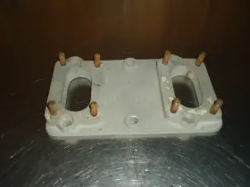 2x2plate Adapter Plate Vintage 471 Supercharger Dual Carburetor Carb 2x2 2-barrel Weiand Cragar