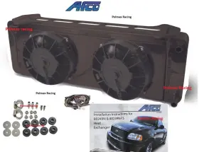 80249n-fsb Afco Racing Black Heat Exchanger /dual Fan Upgrade 99-04 F-150 Svt Lightning