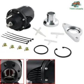 Rvc002-adp03-sl-thw Aosuracing Dv003-bk For Impreza Wrx/sti 2002-07 Ssqv Bov Adapter Flange Black Blow Off Valve New