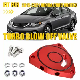 Rvc005-rd-t Auxito Turbo Blow Off Valve Plate Spacer For 2015-21 Honda Civic Vortex T6061 Aluminum
