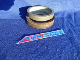 B&m 090127435823 Small Block Chevy 6 Rib / Weiand 144 174 177 Supercharger Crank Pulley