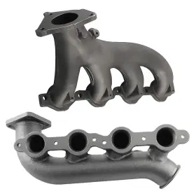4niwol Bfo 2pcs Turbo Exhaust Manifold For Chevy Silverado Gmc Sierra 4.8 1999-2013
