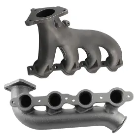 Fxsc5g Bfo 2 Set Cast Iron Turbo Exhaust Manifold Lh Rh For Chevy Silverado 4.8 6.0 V8