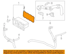Ds7z9l438a Ford Oem 14-20 Escape Fusion Cooling Intercooler-intercooler Gasket