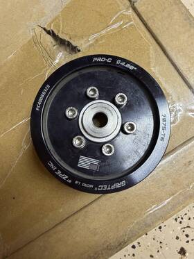 Griptec Pc400bb3z8 4.00 Inch 8 Rib Zpe 2pc Procharger Standard L3 Black Pulley Only
