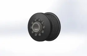 Zz255bv3k8 Griptec 2.55 Inch 8 Rib Zpe 2pc Mkii Lsa L3v Black Pulley And Hub Kit