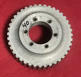 Bp-6334 Isky Racing Cams 504 Vintage 40t 1/2 Inch Pitch 2 Belt Blower Supercharger Pulley Scta Drag Gasser