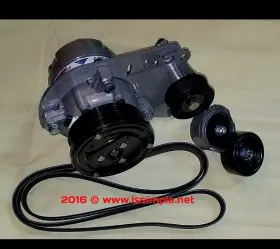 10999 Lssimple Lss Ac Black Tied Into Factory Brackets With Dr44 Alternator 550square Body L