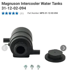 31-12-02-094 Magnuson Intercooler Reservoir With Bracket And Cap Lt1/lt4 Supercharger