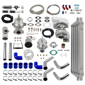 Bm8gyv Maxpeedingrods 9 Pcs Universal T3/t4 T04e Turbo Intercooler Bov Adapter Kit Up To 400hp