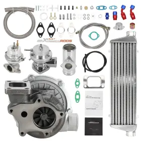 T7uega Maxpeedingrods Universal T3/t4 T04e Turbo Intercooler Wastegate Bov Adapter Kit Up To 400hp