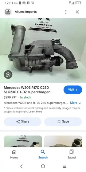 A110981037 Mercedes-benz Supercharger