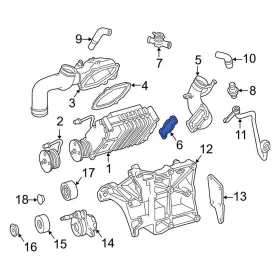 1110980180 Mercedes-benz Oe For C230 2000 Supercharger Gasket
