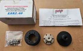 Lsa2.40 Metco Motorsports 2.40 Supercharger Pulley Kit 6.2 Lsa 12-15 Zl1 Camaro 09-15 Cadillac Cts-v