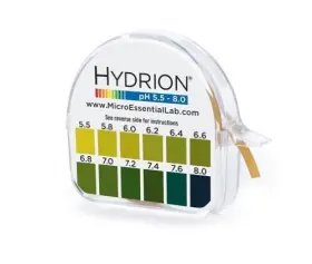 Micro Essential Lab 669851100224 Hydrion Ph 15 Foot Roll With Chart And Dispenser 5.5-8.0 Range