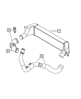 05278944ad Mopar Genuine Charge Air Cooler 5278944ad