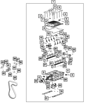 68454113ag Mopar Genuine Supercharger