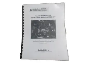 10-8002-c11517b Mustang Saleen Speedlab Series Iv Supercharger Installation Manual 2005 4.6 3v