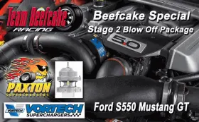 Beef-special-4fq218-160l-bo Paxton Beefcake Special Supercharger Stage 2 Blow Off 900hp Package 2015-2017gt