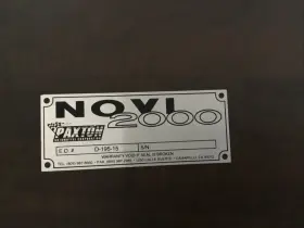 D-195-15 Paxton Supercharger Novi 2000 Serial Number Plate