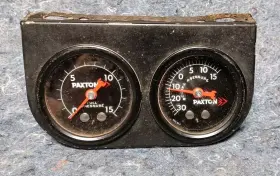 Paxton Gt350 Vintage Shelby G.t. 350 Supercharger And Fuel Pressure Gauges