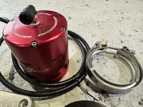 3fass-010 Procharger Red Prorace Open Bypass Valve Aluminum Used