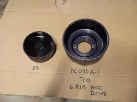 Dc070a-1 Procharger Cog Pulleys For Sbf Fit F-series Prochargers 70 Crank 52 Head