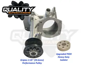 Qs461 Quality Superchargers Rebuilt Oem Performance Pulley Jaguar Land Rover 5.0 Supercharger Snout Vacuum