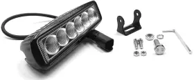 72006 Southern Truck Jegs Led Light Bar 6 Inch Square Single Row 2 880 Lumens 18 Watts Includes