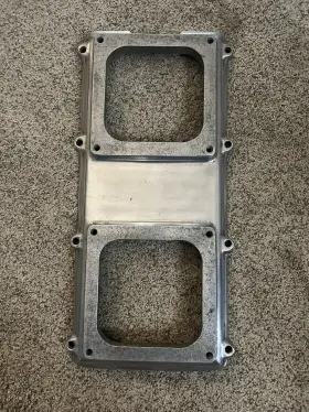 Pce156.1001.01 Speedmaster Dual Carb 4150 6-71 8-71 Blower Adapter Plate Polished