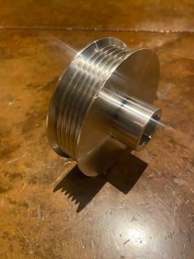 Sr 320p875r6 3.20 Inch 6 Rib Pulley Fits Paxton Novi 1000 2000 2500 Sn89 92 Vr4 7/8 Bore 0.875