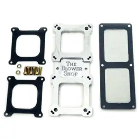 The Blower Shop Bls 4300 Billet Dual Carb Adapter 4150 8-5/8in