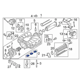 079129717d Volkswagen Oe For Touareg 2011-2015 Supercharger Gasket