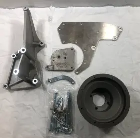 4fa011-020 Vortech Bracket And Pulley 8 Rib 1987 - 1993 Ford Mustang 5.0 Supercharger