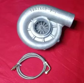 6-rib Vortech V1 V-1 Supercharger. Standard Rotation Head Unit With 2.75 Inch Pulley