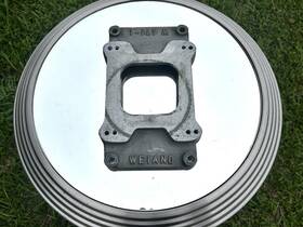 Weiand 7160 W471-1 Blower 4-71 Supercharger 4bbl. Carb Plate Gmc Roots #7160