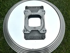 W471-1 Weiand 7160 Blower 4-71 Supercharger 4bbl. Carb Plate Gmc Roots #7160