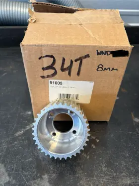 91005 Weiand W6893 / B&m 250 Supercharger Pulley #91005 34 Tooth 8mm Drive Brand New