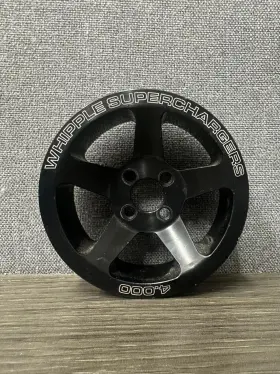 Scp-64000-4 Whipple 6-rib 4 Bolt Pulley 4.0 Inch Black -