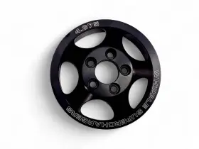 Scp-64375-5 Whipple 6 Rib 4.375 Supercharger Pulley 5 Bolt Snout Black