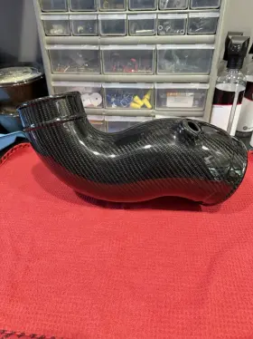 Wcf-g521f150-stk Whipple Superchargers In Stock 15 Ford F-150 Carbon Fiber Air Tube For 87 Mm Throttle Body