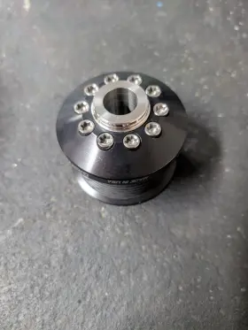 Z4245bv2z8 Zpe Griptec 2.45 Inch 8 Rib 2pc Mkii Lt4 L2v Black Pulley And Hub Kit