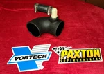 1986-1993 Mustang Foxbody Vortech / Paxton Supercharger 3.5" Air Intake Elbow Used. Price: $35.00.
