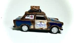 Custom Painted Welly Trabant 601 Goodyear 1:34 Rat Rod Rally Car Friction Toy New. Price: $30.00.