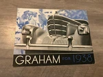 Vintage Original 1938 Graham Sales Brochure Supercharger Coupe Sedan Used. Price: $34.99.