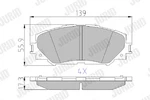 Jurid 572598J Brake Pad Set, Disc For Lexus, Subaru, Toyota Neu. Price: $63.77.