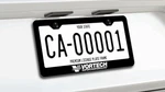 Vortech Supercharger License Plate Frame Premium Black Metal W/ Screws And Cap New. Price: $19.95.