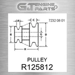 R125812 Pulley Fits John Deere (surplus Open Box) New. Price: $577.68.