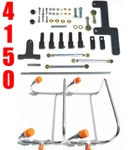 Dual Inlet 4150 Mech Blower Fuel Lines Clear Color Kit Holley Linkage Combo New. Price: $419.99.