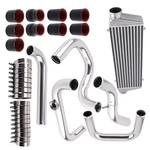 Aluminum Turbo Intercooler + Piping Tube Coupler Kit For Honda Civic 1992-2000 New. Price: $160.09.